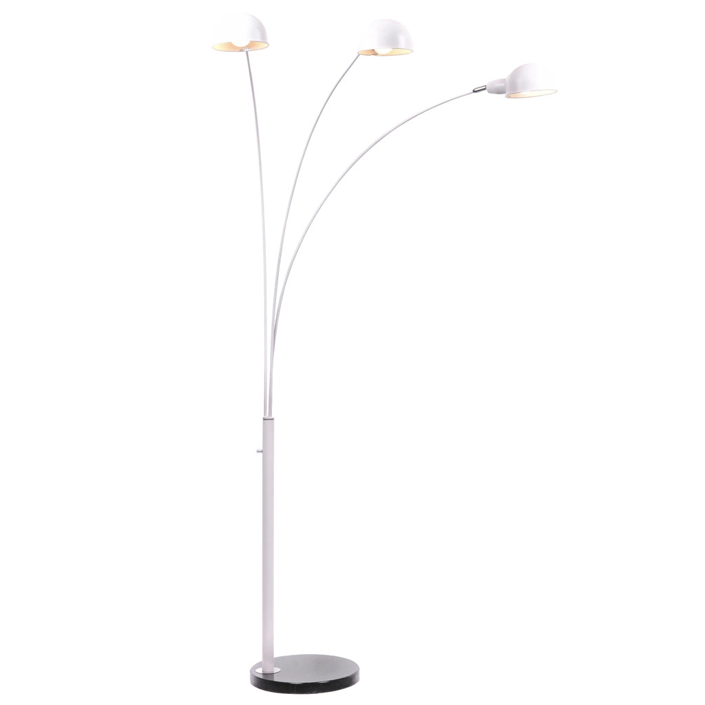 Designerska biała lampa stojąca WALLSCOT wielopunktowa nowoczesna - Lumina Deco zdjęcie 3
