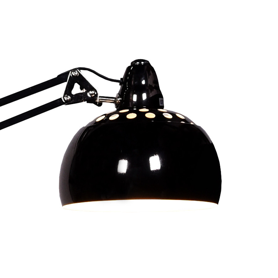 Lampa stojąca podłogowa grafitowa/czarna RIGORRIA regulowana metalowa modna - Lumina Deco zdjęcie 3