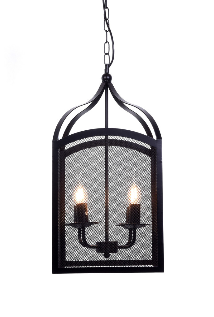 Industrialna poczwórna lampa wisząca MANTONE czarna metalowa - Lumina Deco zdjęcie 1