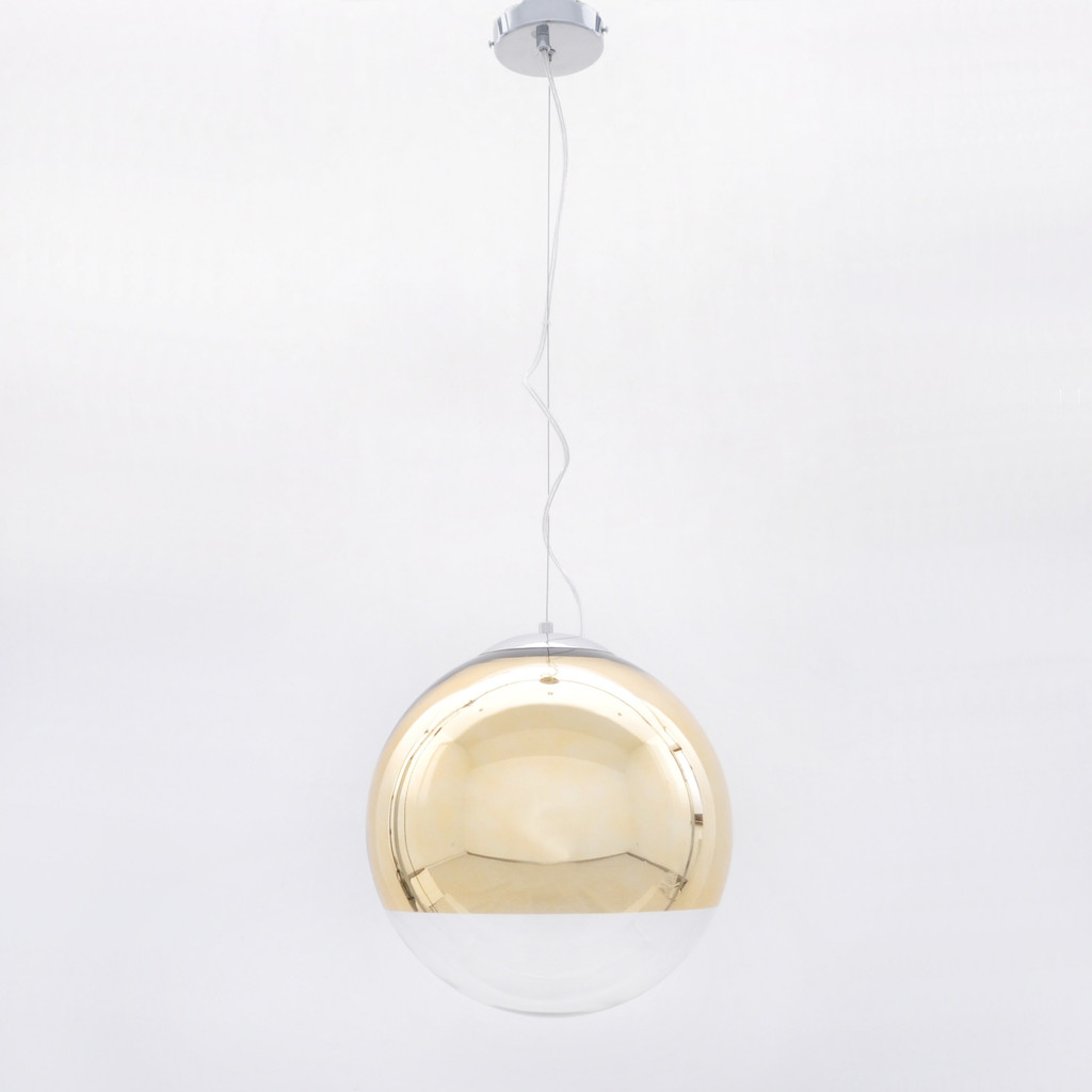 Elegancka nowoczesna lampa wisząca IBIZA złota szklana - Lumina Deco zdjęcie 3