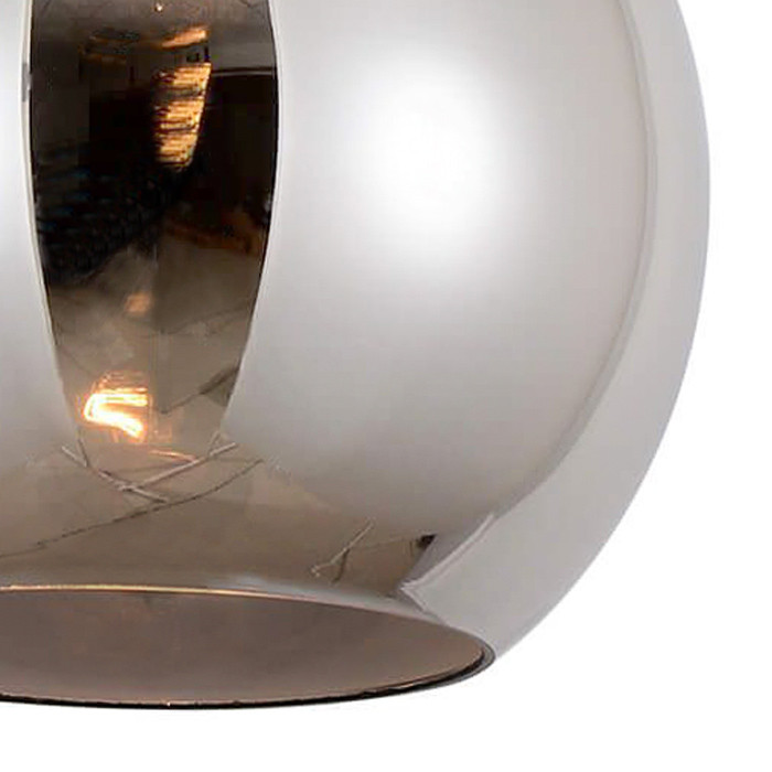 Lampa wisząca loftowa ZAGALLO przydymiony klosz szklana kula - Lumina Deco zdjęcie 4