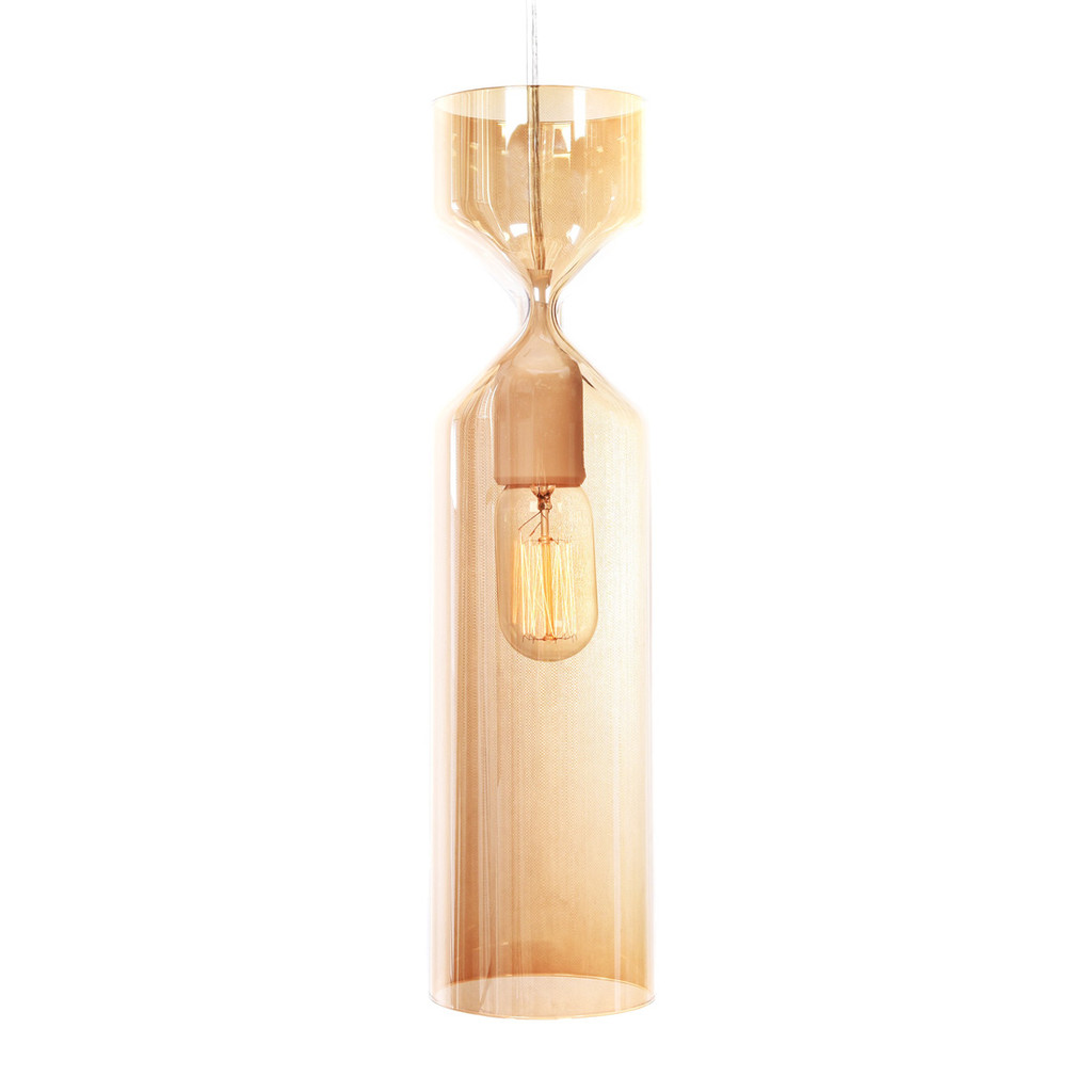 Lampa wisząca szklana VARIUS bursztynowa - Lumina Deco zdjęcie 1
