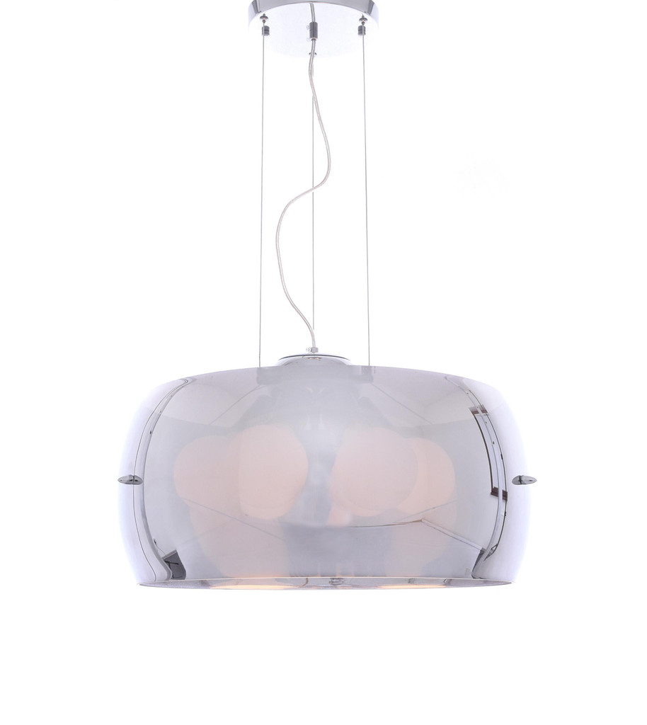 Nowoczesna szklana lampa wisząca NANO chromowana wielopunktowa - Lumina Deco zdjęcie 3