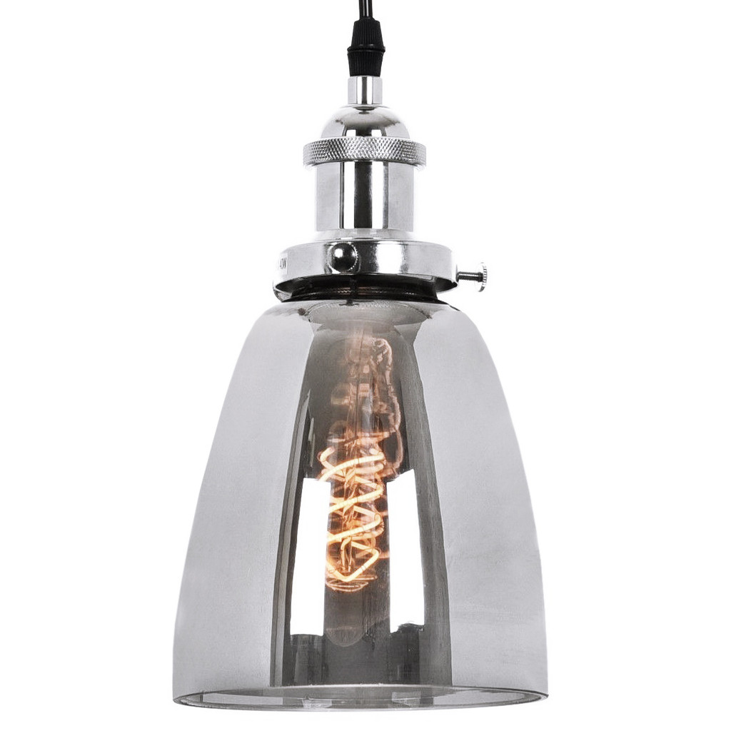 Dymiona lampa wisząca nowoczesna FABI CHROM W1, dymiona, chromowana, zwis - Lumina Deco zdjęcie 1