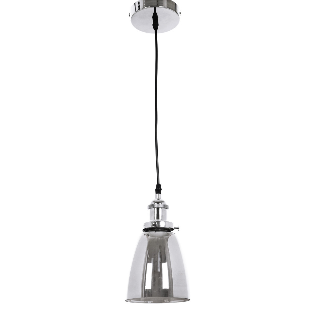 Dymiona lampa wisząca nowoczesna FABI CHROM W1, dymiona, chromowana, zwis - Lumina Deco zdjęcie 3