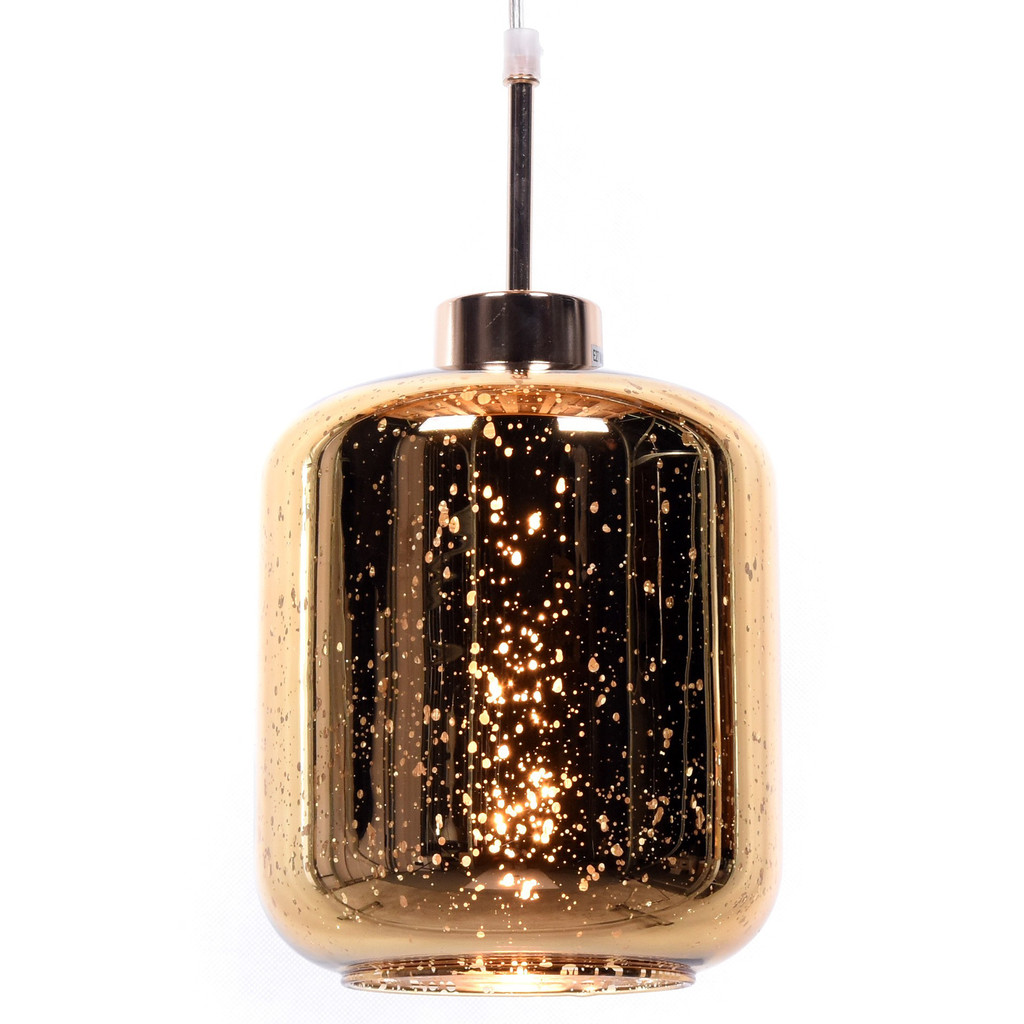Szklana złota lampa wisząca ALACOSMO nowoczesny modny design - Lumina Deco zdjęcie 1