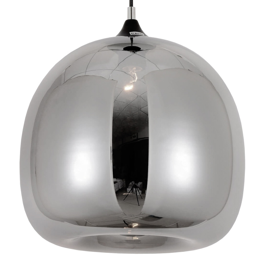Szklana lampa wisząca CESIO w skandynawskim stylu z dymionym kloszem - Lumina Deco zdjęcie 1