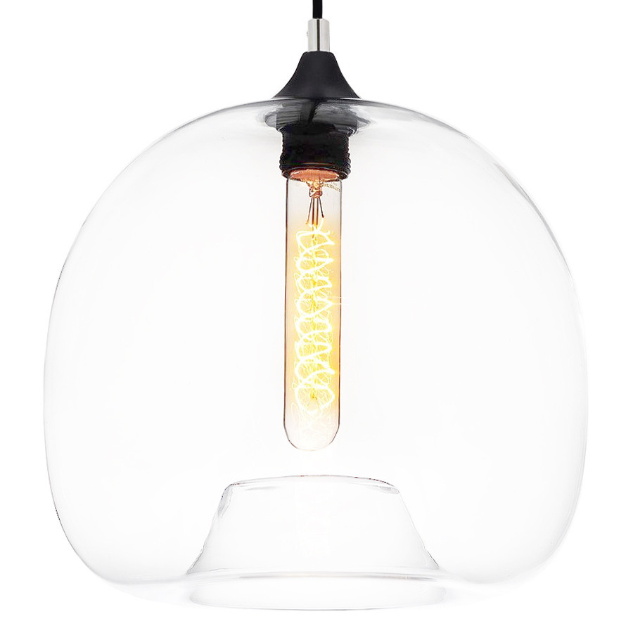 Nowoczesna szklana lampa wisząca CESIO CLEAR przezroczysty klosz - Lumina Deco zdjęcie 1