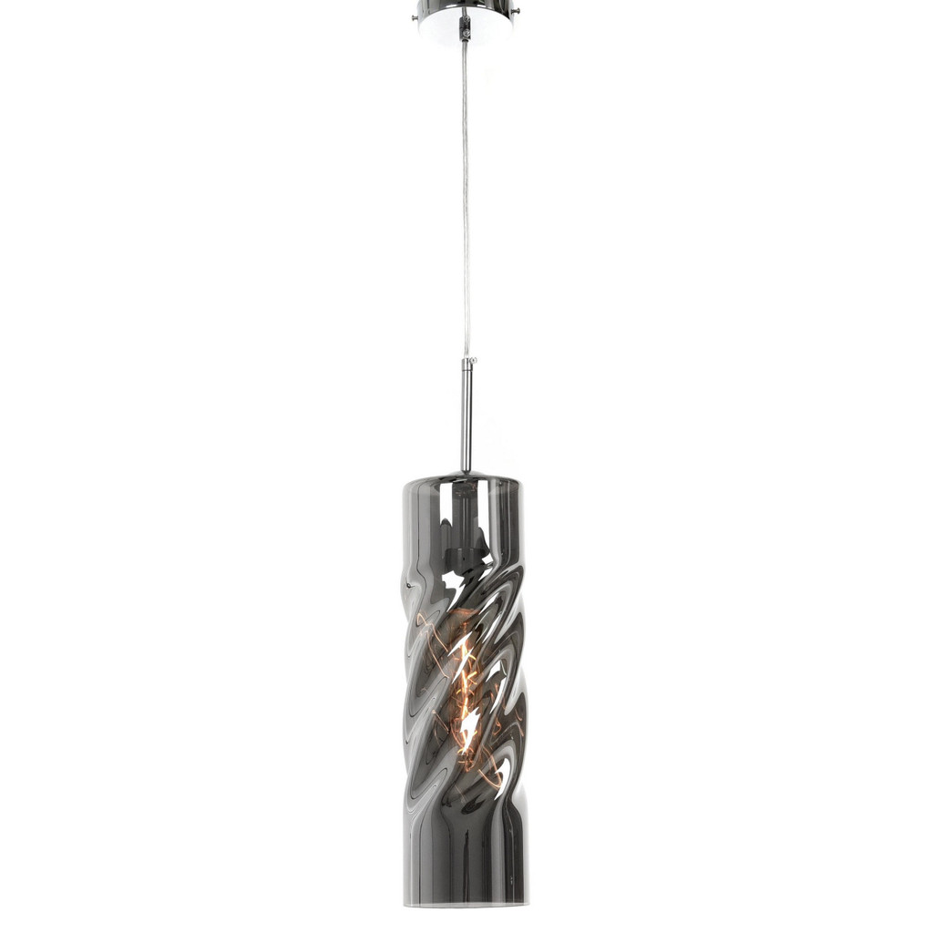 Designerska szara lampa wisząca VITUS, dymiona, nowoczesny styl - Lumina Deco zdjęcie 3
