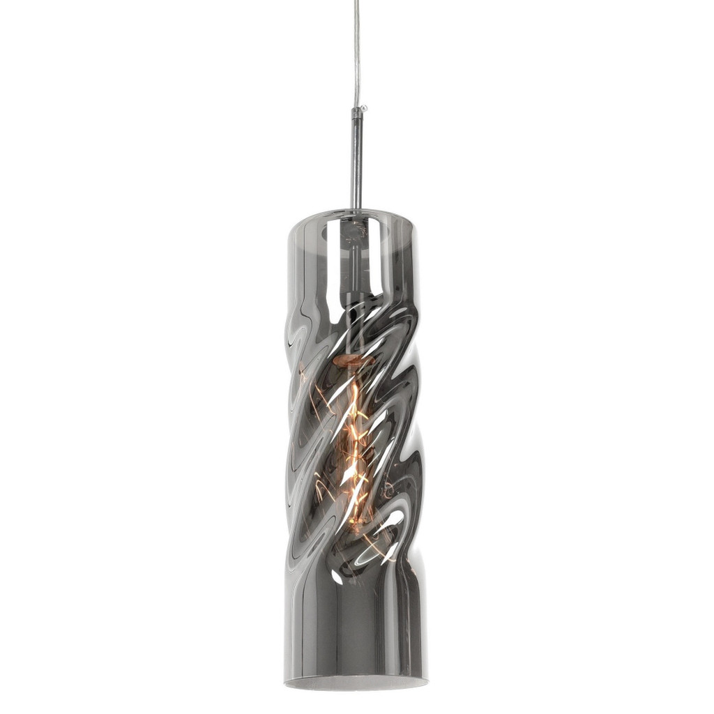 Designerska szara lampa wisząca VITUS, dymiona, nowoczesny styl - Lumina Deco zdjęcie 4