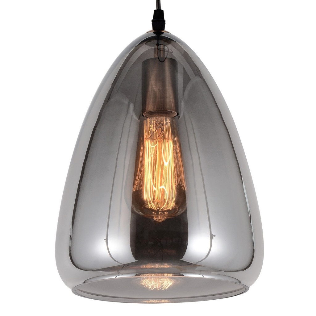 Nowoczesna, dymiona lampa wisząca, industrialna, minimalistyczna BRAGA - Lumina Deco zdjęcie 1