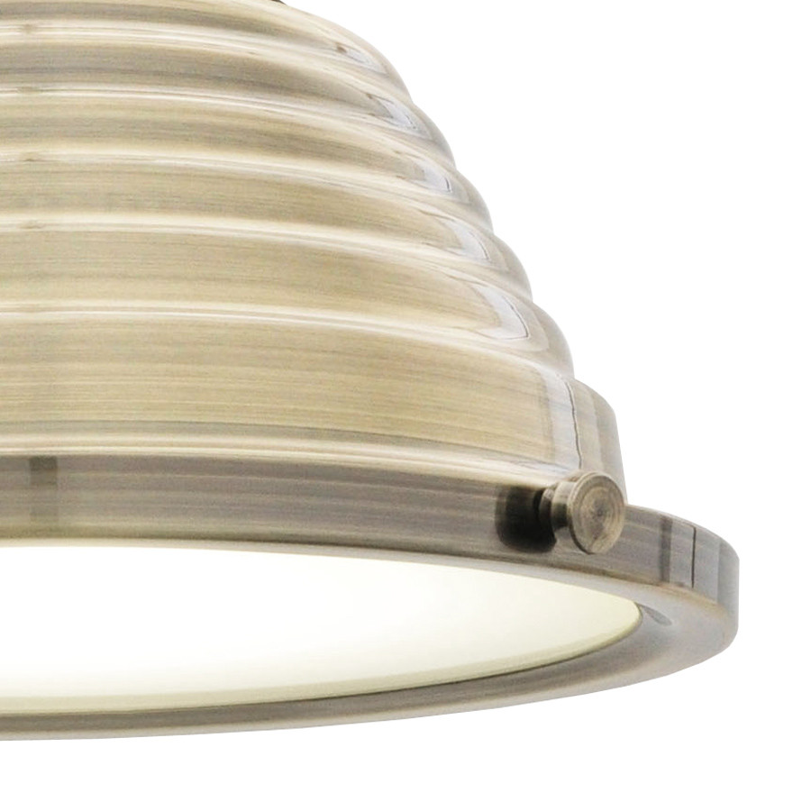 Metalowa lampa wisząca BRAGGI na łańcuchu przemysłowa mosiężna - Lumina Deco zdjęcie 4