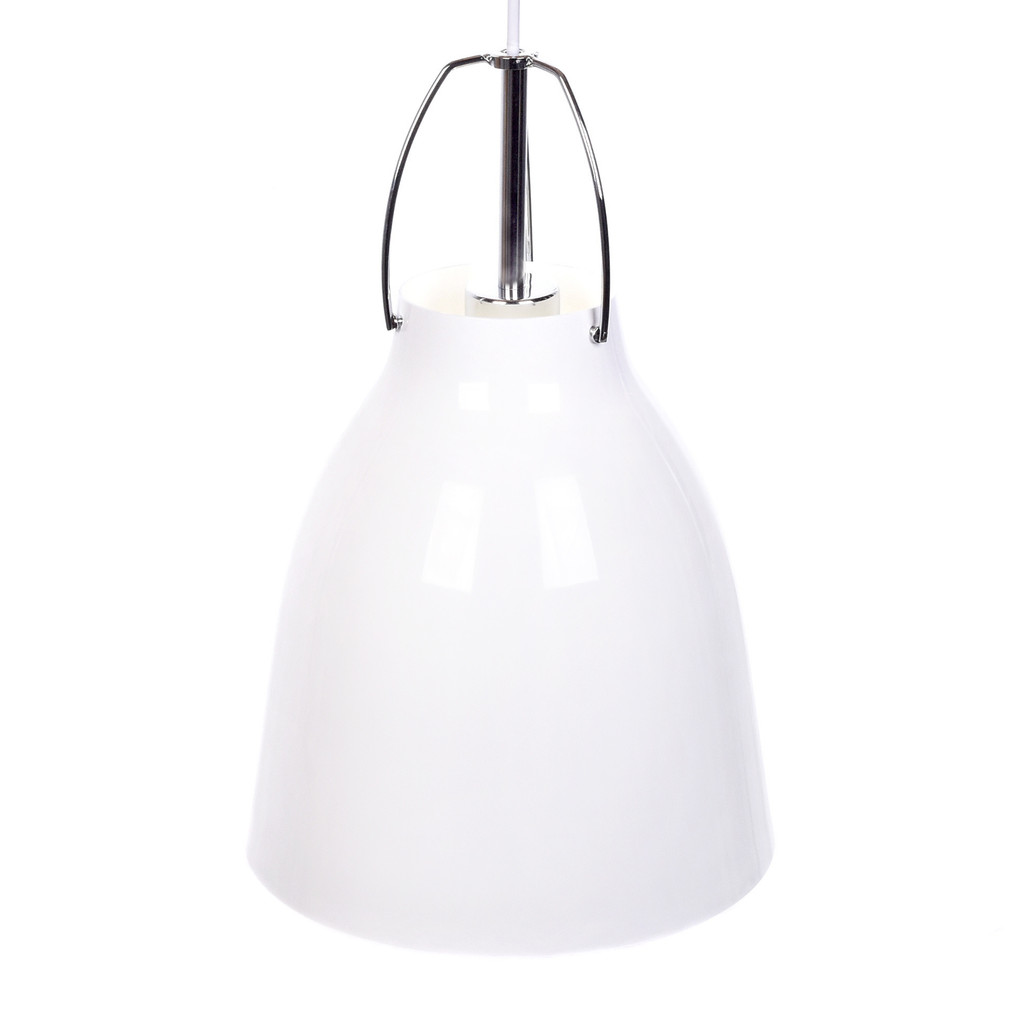 Biała, nowoczesna lampa skandynawska loft RAYO wisząca, metalowa - Lumina Deco zdjęcie 2