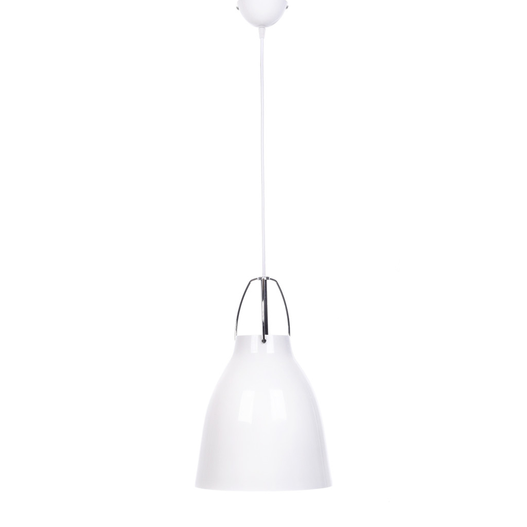 Biała, nowoczesna lampa skandynawska loft RAYO wisząca, metalowa - Lumina Deco zdjęcie 3