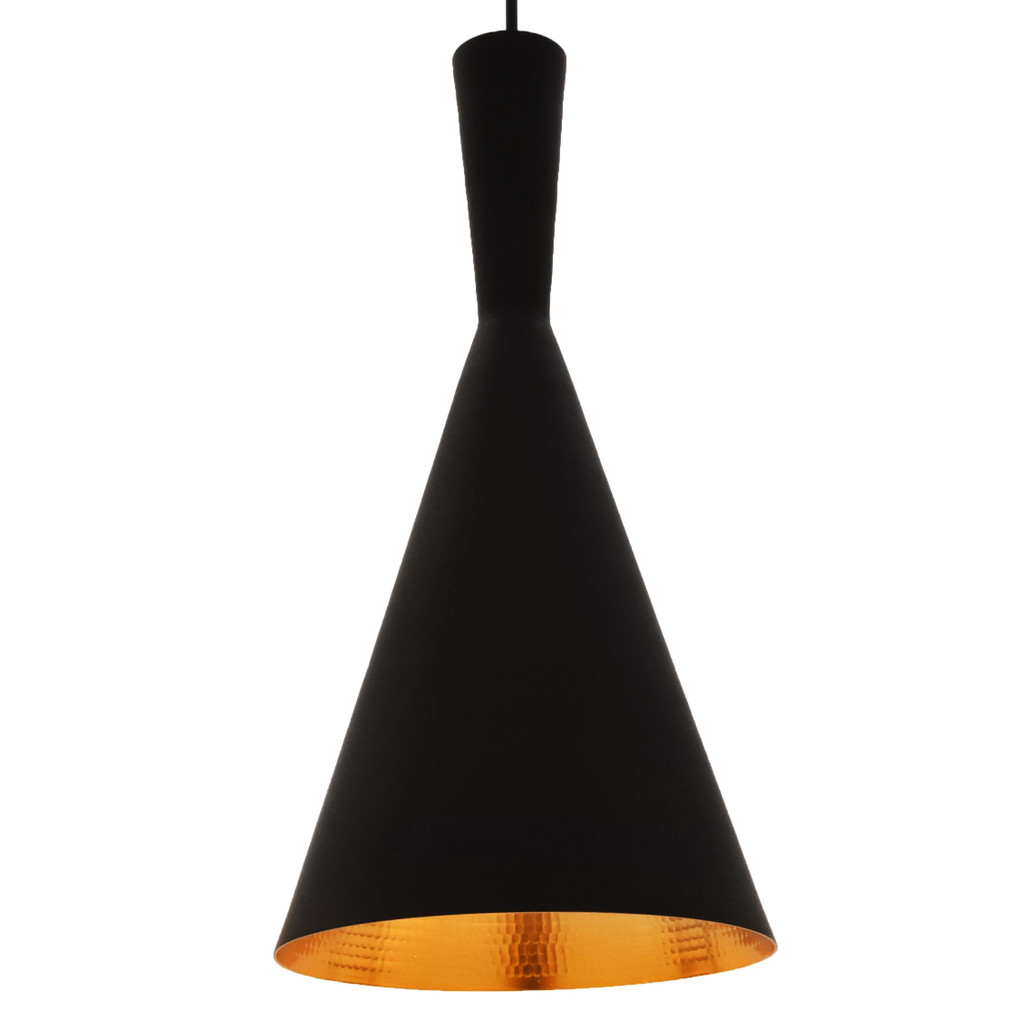 Czarna skandynawska lampa wisząca FOGGI 12A pionowa loftowa - Lumina Deco zdjęcie 1