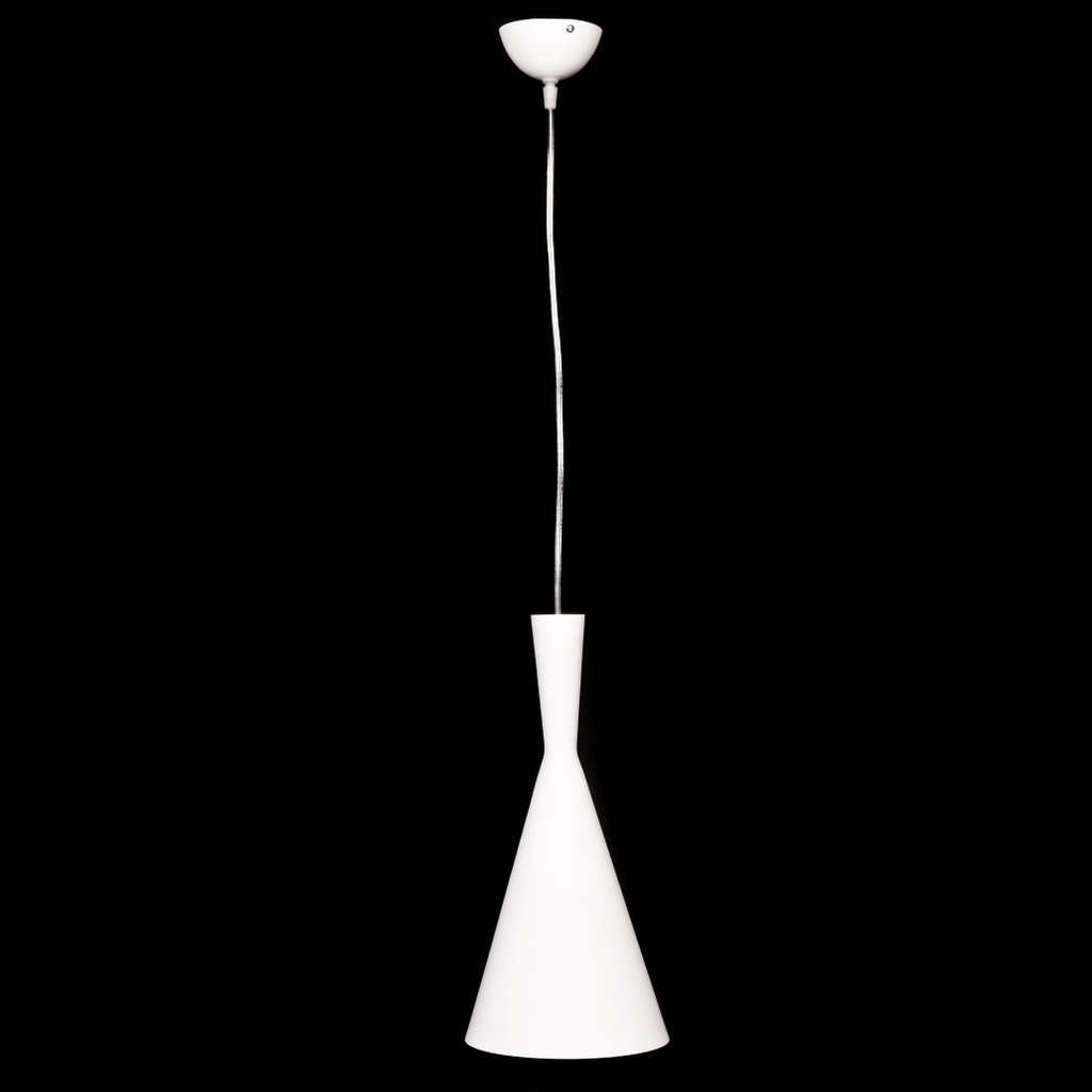 Biała lampa wisząca FOGGI 12A pionowa loftowa, złoty środek - Lumina Deco zdjęcie 3
