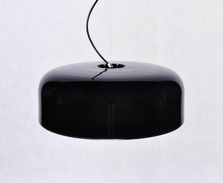 Czarna lampa wisząca SCUDO nowoczesna, metalowa, minimalistyczna - Lumina Deco zdjęcie 2