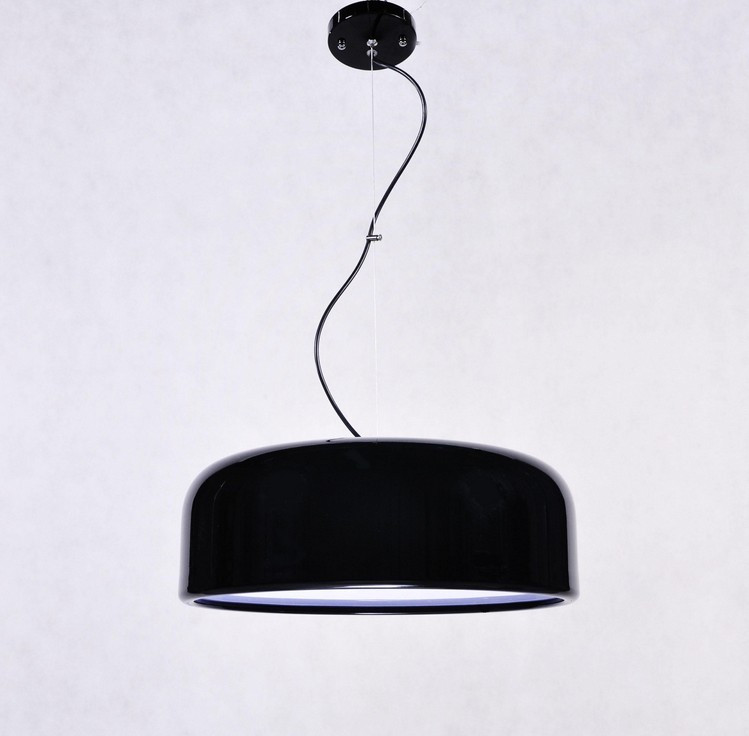 Czarna lampa wisząca SCUDO nowoczesna, metalowa, minimalistyczna - Lumina Deco zdjęcie 3