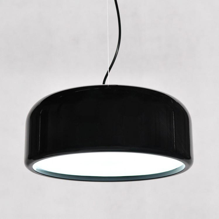 Czarna lampa wisząca SCUDO nowoczesna, metalowa, minimalistyczna - Lumina Deco zdjęcie 4