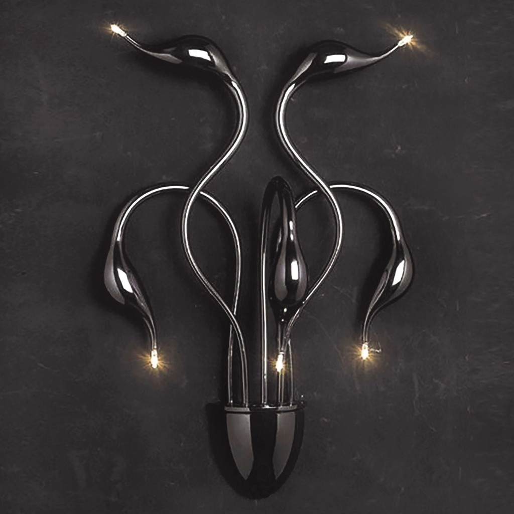 Kinkiet MAGICA W5 czarny pięcioramienny nowoczesny designerski - Lumina Deco zdjęcie 3