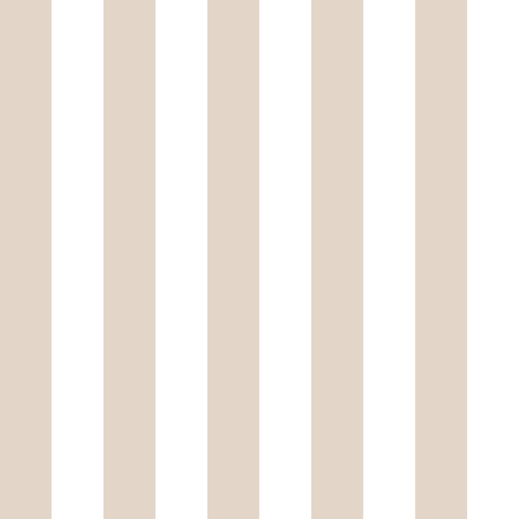 Tapeta w pasy beżowe, białe, pionowe 10 cm - Dekoori zdjęcie 1