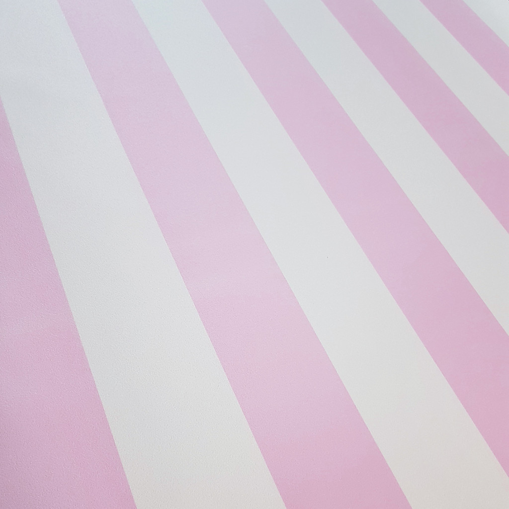 Tapeta w biało różowe pasy pionowe - Dekoori zdjęcie 3
