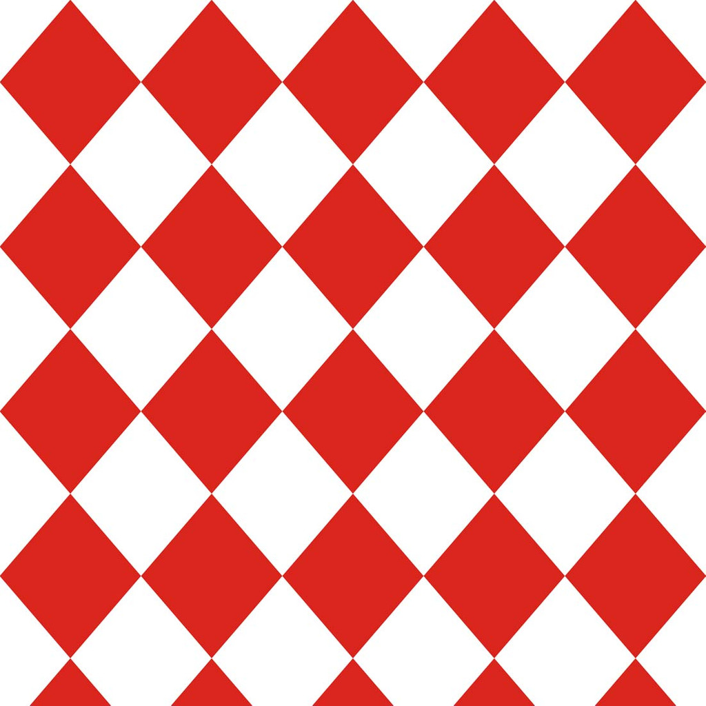 Tapeta w romby biało-czerwone - Dekoori zdjęcie 1