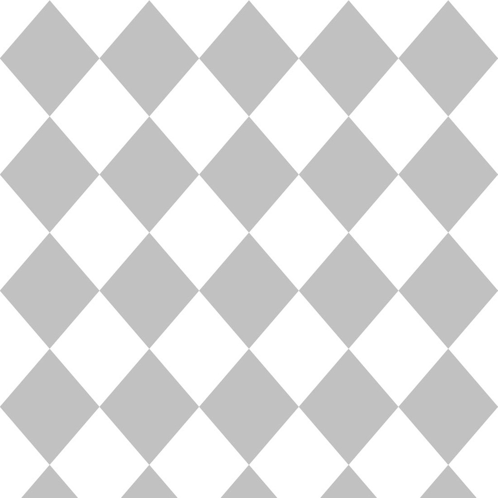 Tapeta w romby biało-szara - Dekoori zdjęcie 1