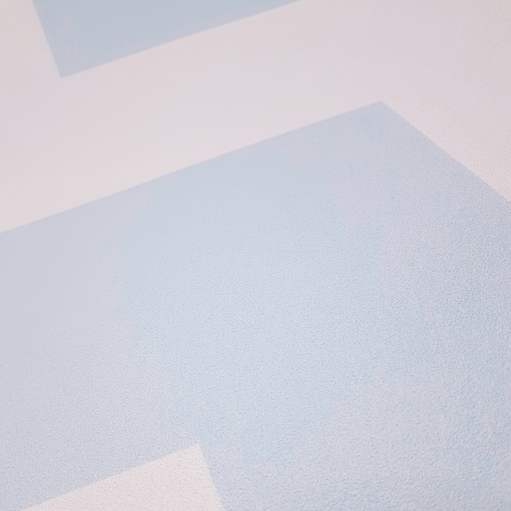 Tapeta w ZYGZAKI biało-błękitna, jasnoniebieska 46 cm - Dekoori zdjęcie 4
