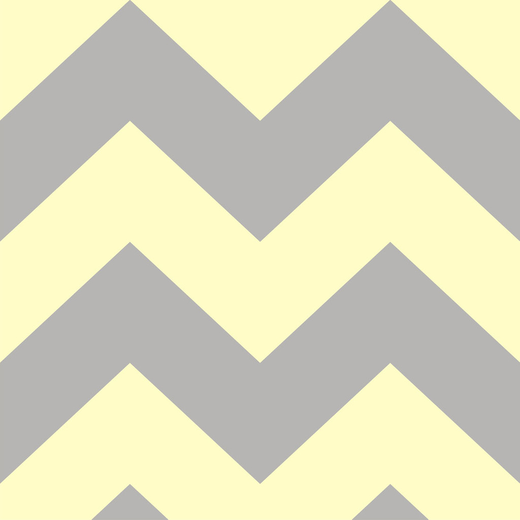 Tapeta w ZYGZAKI szaro-żółta, jasnożółta 46 cm - Dekoori zdjęcie 1