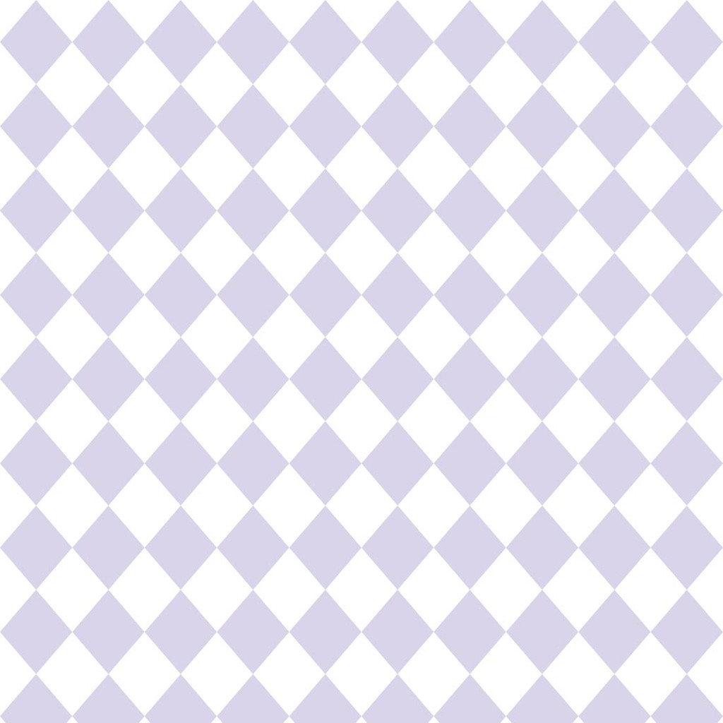 Tapeta w romby jasnofioletowe i białe, małe - Dekoori zdjęcie 1