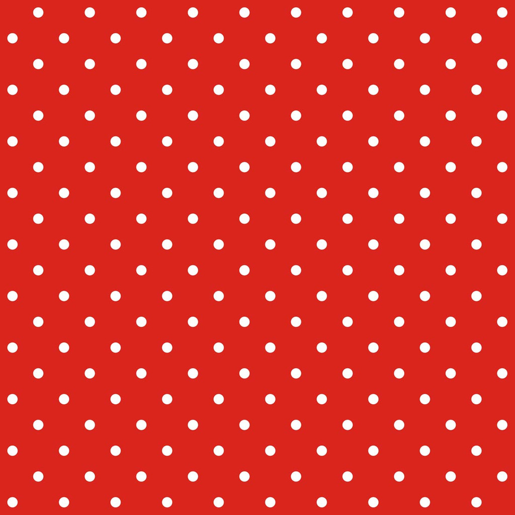 Czerwona tapeta w małe białe KROPKI GROSZKI 2 cm - Dekoori zdjęcie 1