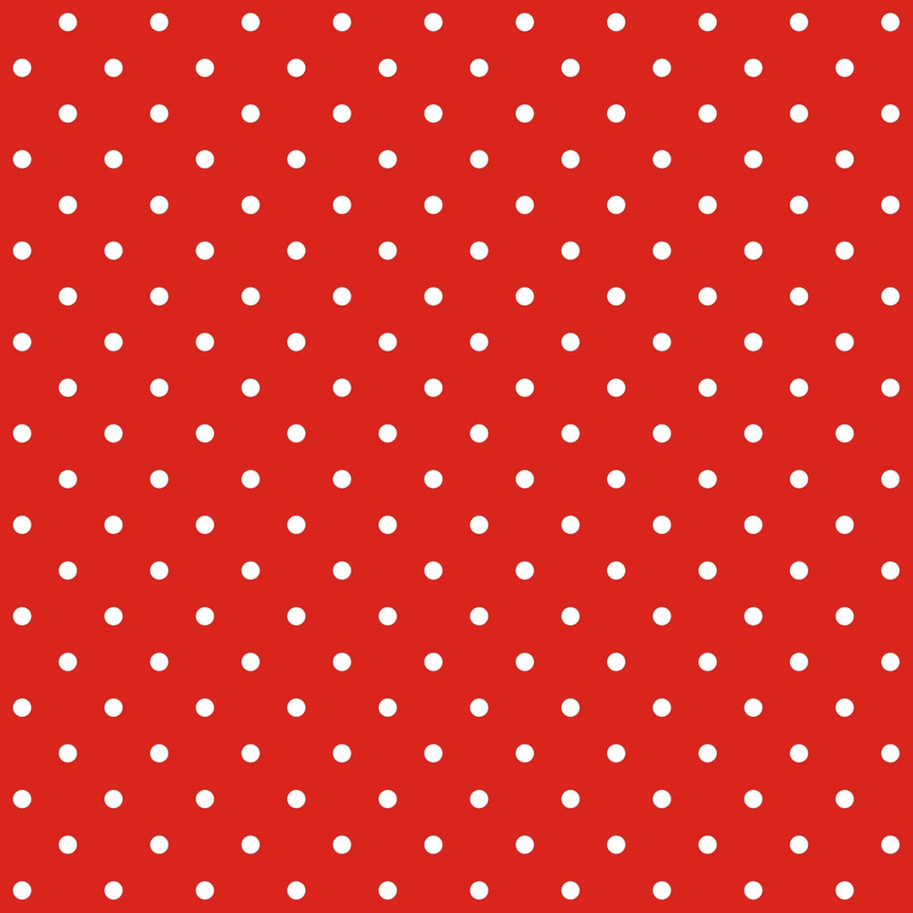Czerwona tapeta w małe białe KROPKI GROSZKI 2 cm - Dekoori zdjęcie 1