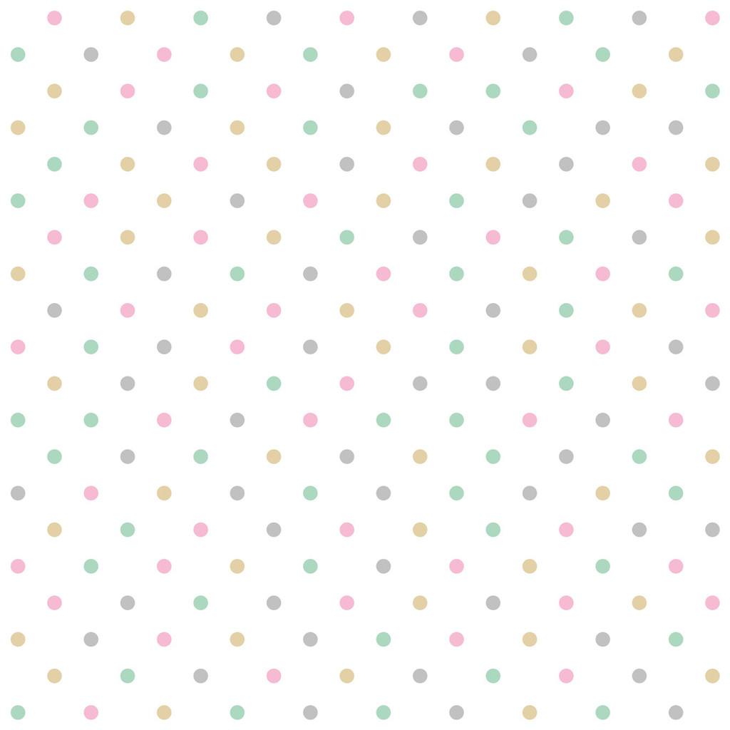 Tapeta w kolorowe kropki, groszki 2 cm - Dekoori zdjęcie 1