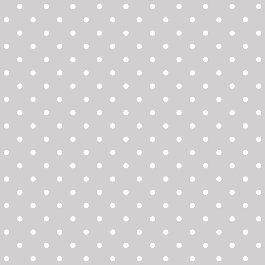Szara tapeta w małe białe kropki, groszki, polka dot 2 cm - Dekoori zdjęcie 1