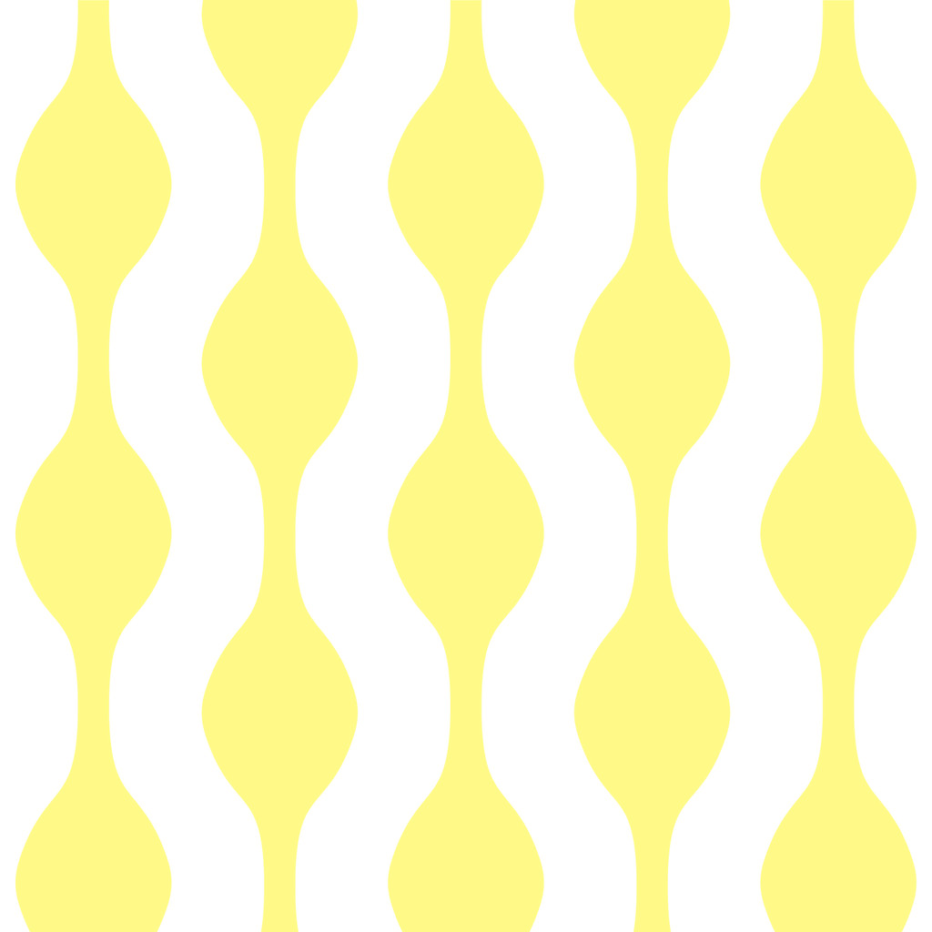 Biało-żółta tapeta w pionowy wzór oko - Dekoori zdjęcie 1