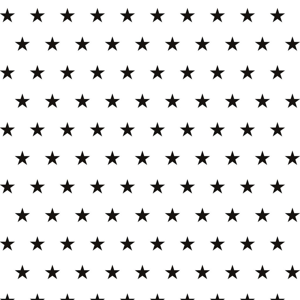Biała tapeta w czarne gwiazdki 5 cm - Dekoori zdjęcie 1