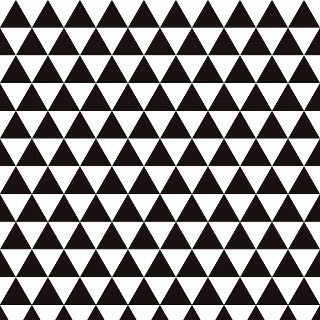 Tapeta w trójkąty czarno biała - Dekoori zdjęcie 1