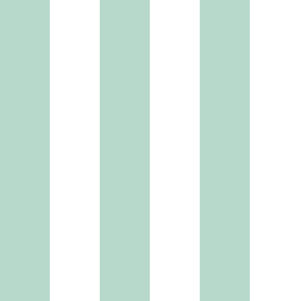 Tapeta biało-miętowa w PASY PIONOWE 16,6 cm - Dekoori zdjęcie 1