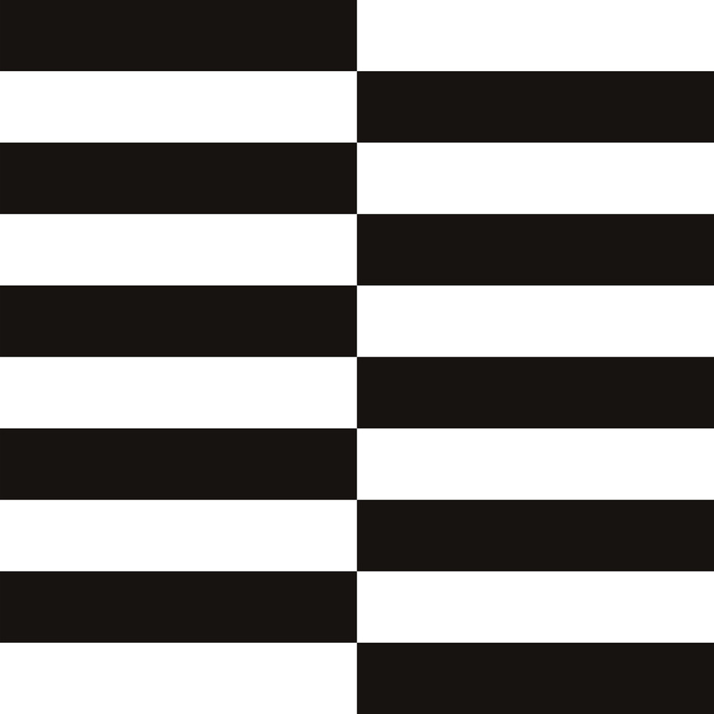 Tapeta w czarno białe PASKI POZIOME w szachownicę - Dekoori zdjęcie 1