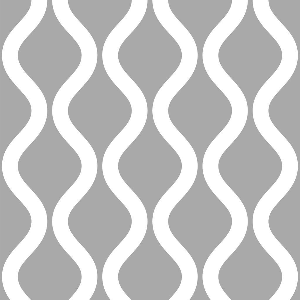 Tapeta w pionowe FALE szaro-biała - Dekoori zdjęcie 1