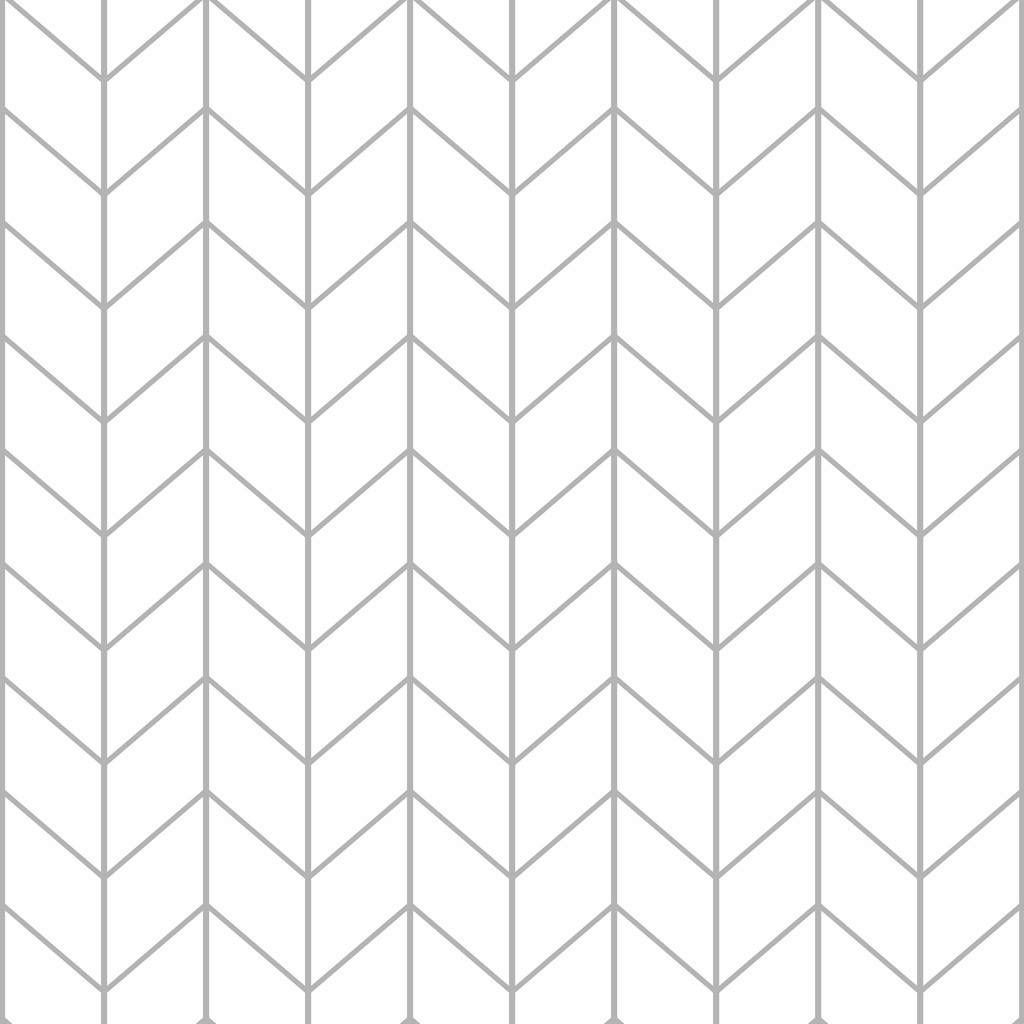 Tapeta jodełka francuska biała w geometryczne szare linie, do salonu lub sypialni - Dekoori zdjęcie 1
