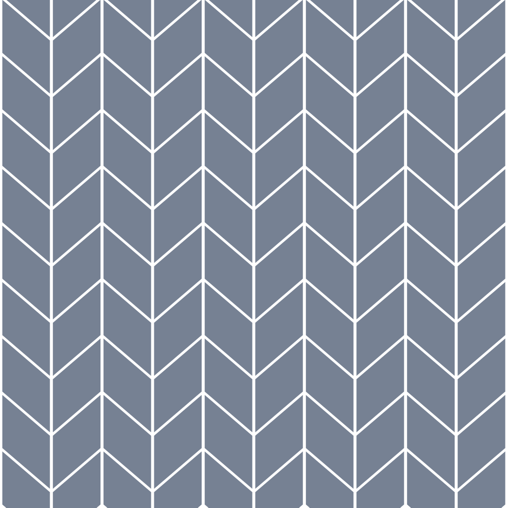 Geometryczna tapeta jodełka francuska niebiesko-biała - Dekoori zdjęcie 1