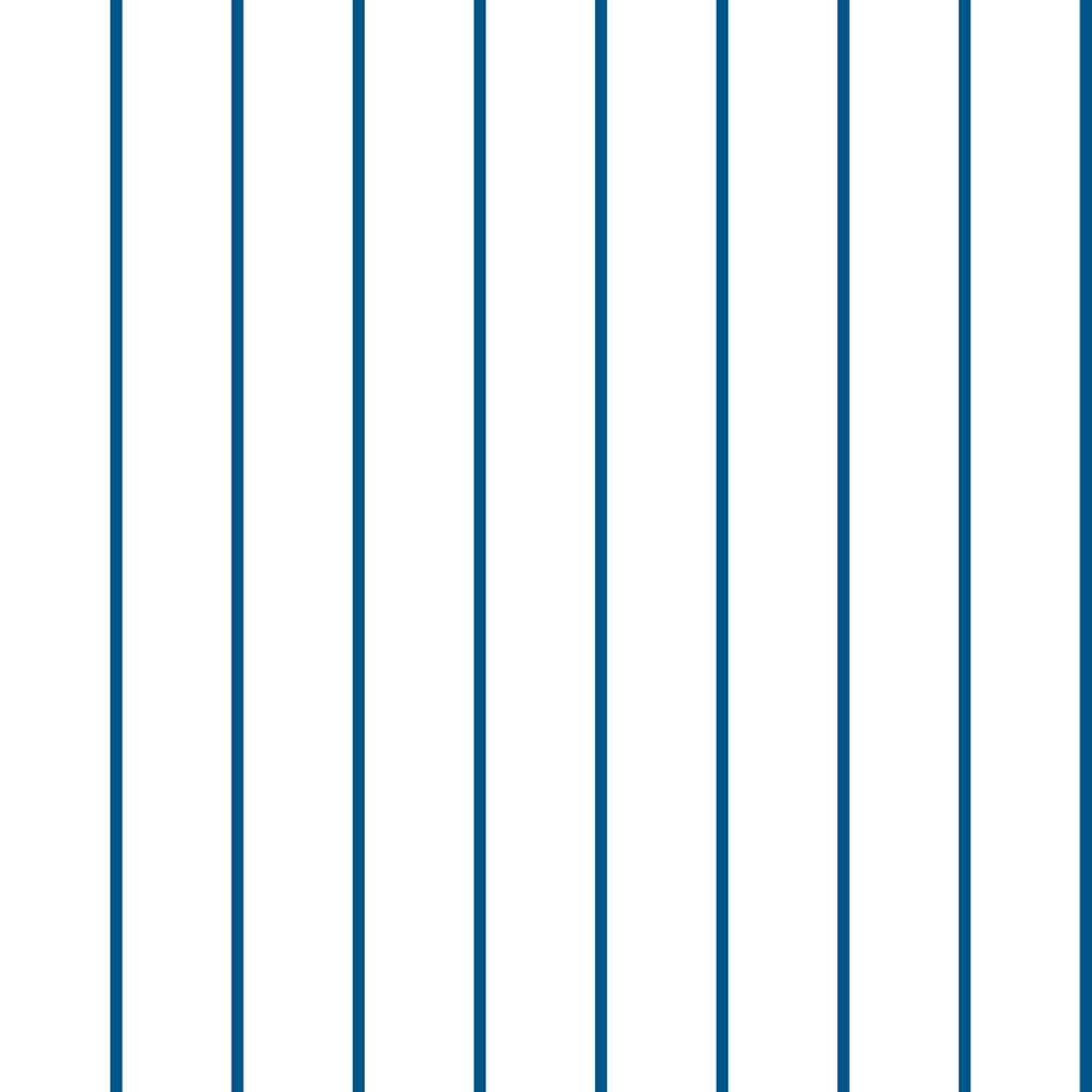 Biała tapeta w niebieskie linie, paski pionowe 1 cm - Dekoori zdjęcie 1