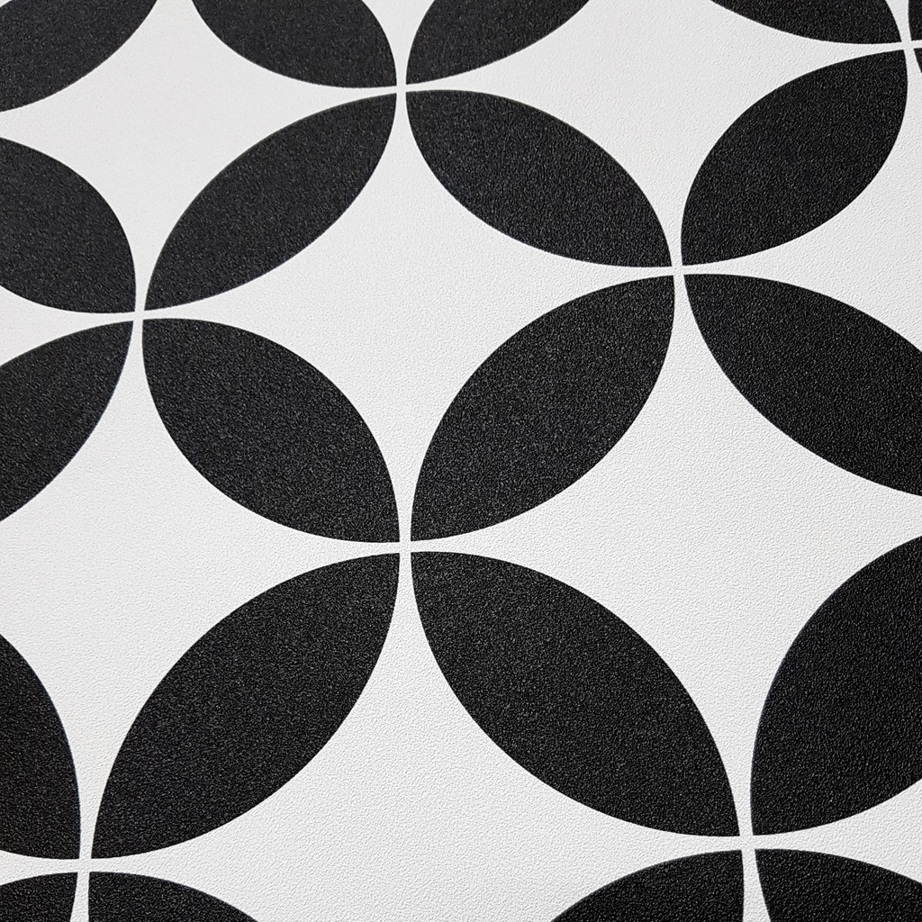 Tapeta czarno-biała w orientalny wzór marokański retro - Dekoori zdjęcie 4