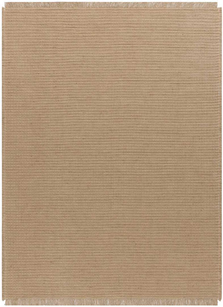 Beżowy dywan jutowy naturalny, dywan boho do sypialni i salonu, płasko tkany - JUTE