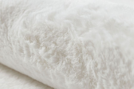 Biały dywan do sypialni, pluszowy i puszysty, kość słoniowa, do prania - POSH Shaggy