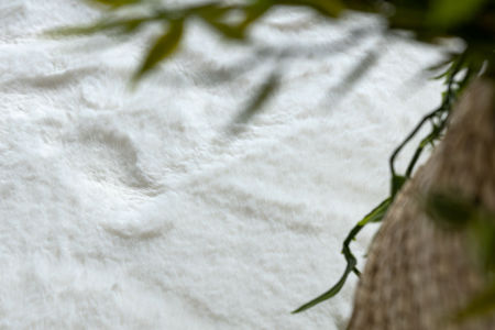 Biały włochaty dywan okrągły, miękki i puszysty, kość słoniowa, możliwość prania - POSH Shaggy