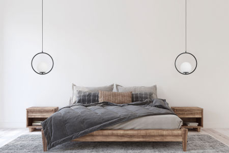 Czarna lampa wisząca, biały szklany klosz kula, metalowa rama, czarny okrąg - VERO 1A