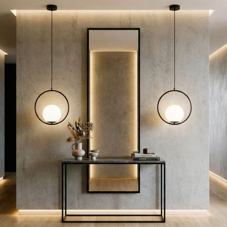 Czarna lampa wisząca, biały szklany klosz kula, metalowa rama, czarny okrąg - VERO 1A